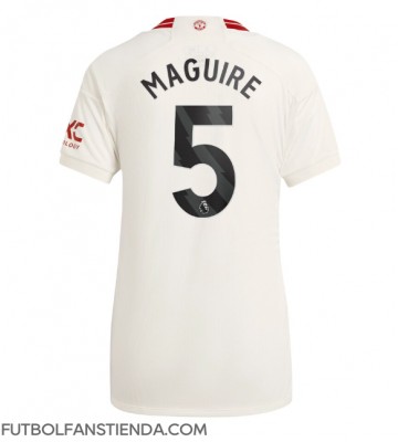 Manchester United Harry Maguire #5 Tercera Equipación Mujer 2023-24 Manga Corta